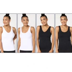 Breezies Seamless Floral Reversible Neckline Tank Set Of 2 - a world of fashionable women's clothing, including a wide selection of dresses and trendy accessories.> Hat