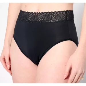 Breezies Set of 3 Micro Lace Hi-Cut Panties - a world of fashionable women's clothing, including a wide selection of dresses and trendy accessories.> Hat