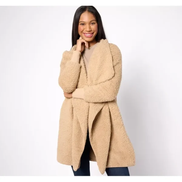 Bumblebella by Jill Martin Petite Sherpa Cascading Cardigan - a world of fashionable women's clothing, including a wide selection of dresses and trendy accessories.> Hat