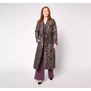 by Stacy London Petite Floral Brocade Topcoat - a world of fashionable women's clothing, including a wide selection of dresses and trendy accessories.> Coats
