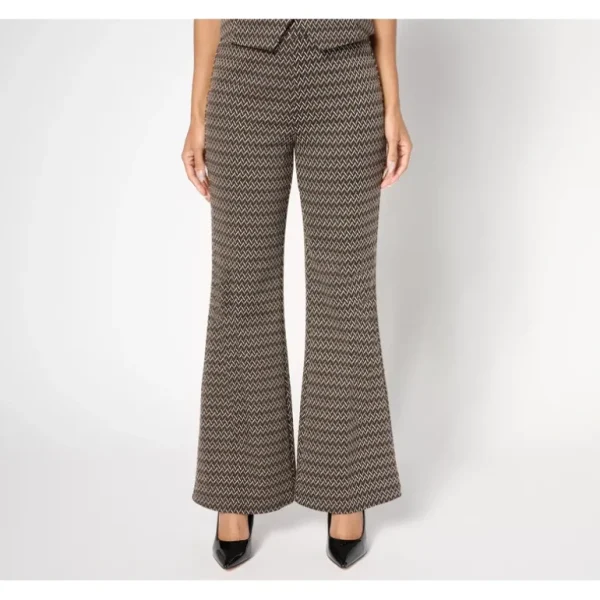 by Stacy London Petite Pattern Knit Jacquard Flare Pant - a world of fashionable women's clothing, including a wide selection of dresses and trendy accessories.> Hat