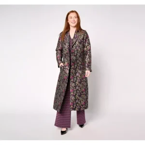 by Stacy London Regular Floral Brocade Topcoat - a world of fashionable women's clothing, including a wide selection of dresses and trendy accessories.> Coats
