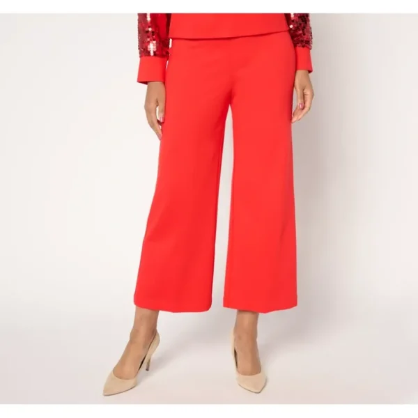 by Stacy London Regular Ponte Wide Leg Cropped Pant - a world of fashionable women's clothing, including a wide selection of dresses and trendy accessories.> Hat