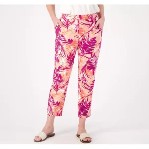 Fashion<By the Beach Printed Beach Jersey Straight Pants - a world of fashionable women's clothing, including a wide selection of dresses and trendy accessories.