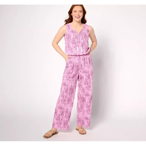 Fashion<By the Beach Regular Knit Sleeveless Jumpsuit - a world of fashionable women's clothing, including a wide selection of dresses and trendy accessories.