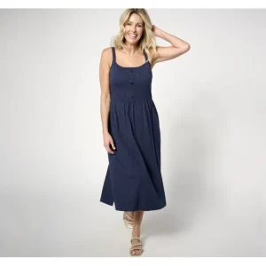 Dresses<By the Beach Regular Linen Slub Jersey Dress - a world of fashionable women's clothing, including a wide selection of dresses and trendy accessories.