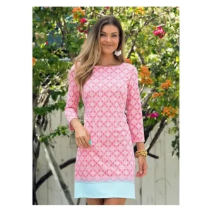 Dresses<Cabana Life Cabana Shift Boatneck Dress UPF 50 - a world of fashionable women's clothing, including a wide selection of dresses and trendy accessories.