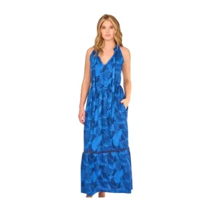 Dresses<Cabana Life Tie Neck Maxi Dress UPF 50 - a world of fashionable women's clothing, including a wide selection of dresses and trendy accessories.