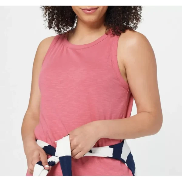 Shop All<Candace Cameron Bure Breezy Cotton Distressed Tank - a world of fashionable women's clothing, including a wide selection of dresses and trendy accessories.