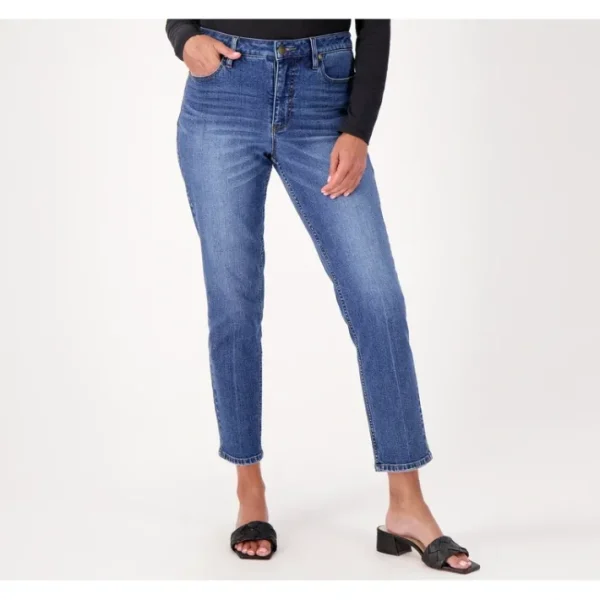 Shop All<Candace Cameron Bure Petite Pacific Denim Ankle Jeans - a world of fashionable women's clothing, including a wide selection of dresses and trendy accessories.