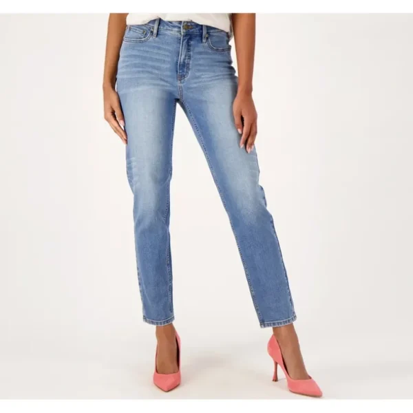 Candace Cameron Bure Petite Pacific Denim Full Length Jean - a world of fashionable women's clothing, including a wide selection of dresses and trendy accessories.> Hat