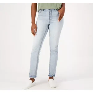 Candace Cameron Bure Petite Pacific Denim Release Hem Jean - a world of fashionable women's clothing, including a wide selection of dresses and trendy accessories.> Hat
