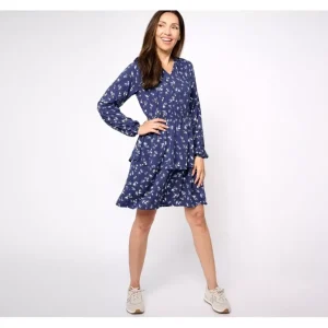 Candace Cameron Bure Petite Printed Woven Mini Dress - a world of fashionable women's clothing, including a wide selection of dresses and trendy accessories.> Hat
