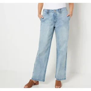 Fashion<Candace Cameron Bure Regular Pacific Denim Maritime Wide-Leg Jean - a world of fashionable women's clothing, including a wide selection of dresses and trendy accessories.