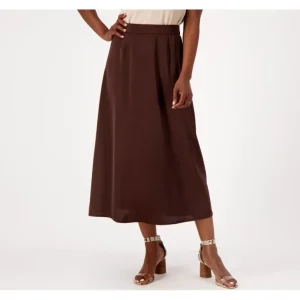 Candace Cameron Bure Regular Pull-On Satin Skirt - a world of fashionable women's clothing, including a wide selection of dresses and trendy accessories.> Hat