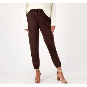 Candace Cameron Bure Regular Satin Joggers - a world of fashionable women's clothing, including a wide selection of dresses and trendy accessories.> Hat