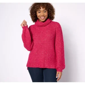 Fashion<Canyon Retreat Balloon Sleeve Turtleneck Sweater - a world of fashionable women's clothing, including a wide selection of dresses and trendy accessories.