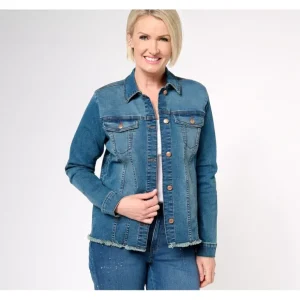 Canyon Retreat Denim Jacket with Printed Back - a world of fashionable women's clothing, including a wide selection of dresses and trendy accessories.> Hat