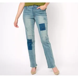 Canyon Retreat Easy Stretch Straight Leg Patchwork Jean - a world of fashionable women's clothing, including a wide selection of dresses and trendy accessories.> Hat