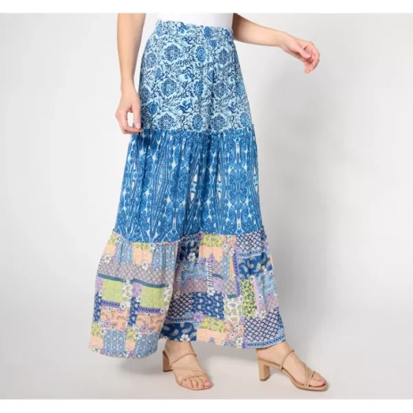 Fashion<Canyon Retreat Printed Ruffle Detail Tiered Skirt - a world of fashionable women's clothing, including a wide selection of dresses and trendy accessories.