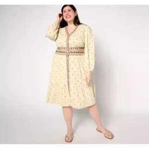 Dresses<Canyon Retreat Regular Button Front Midi Dress - a world of fashionable women's clothing, including a wide selection of dresses and trendy accessories.