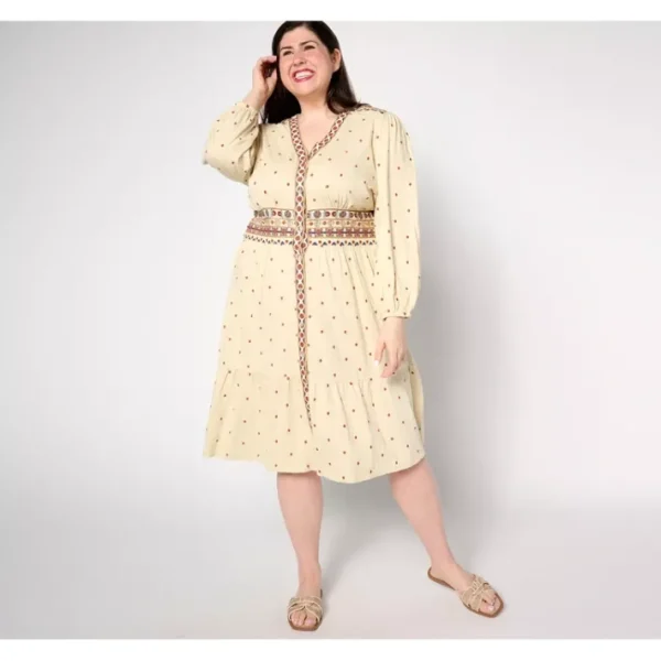 Dresses<Canyon Retreat Regular Button Front Midi Dress - a world of fashionable women's clothing, including a wide selection of dresses and trendy accessories.
