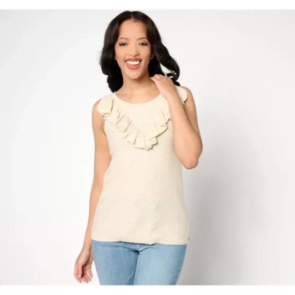 Fashion<Canyon Retreat Ruffle Detail Sweater Tank - a world of fashionable women's clothing, including a wide selection of dresses and trendy accessories.