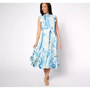 Dresses<Canyon Retreat Ruffle Sleeve Midi Dress - a world of fashionable women's clothing, including a wide selection of dresses and trendy accessories.