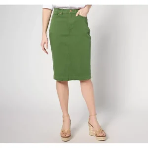Fashion<Canyon Retreat Soft Twill Knee-Length Skirt - a world of fashionable women's clothing, including a wide selection of dresses and trendy accessories.