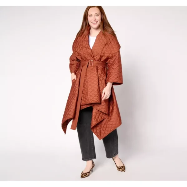 Carla Rockmore Collection Regular Asymmetric Quilted Coat - a world of fashionable women's clothing, including a wide selection of dresses and trendy accessories.> Coats