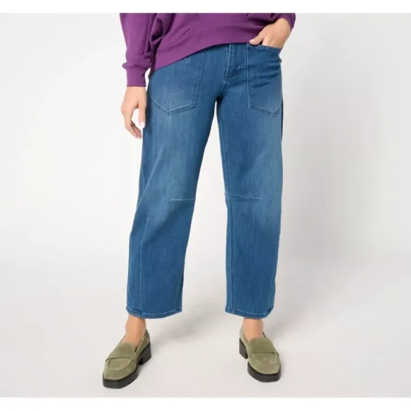 Carla Rockmore Collection Regular Barrel Leg Jean - Indigo - a world of fashionable women's clothing, including a wide selection of dresses and trendy accessories.> Hat