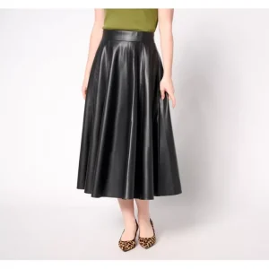 Carla Rockmore Collection Regular Faux Leather Circle Skirt - a world of fashionable women's clothing, including a wide selection of dresses and trendy accessories.> Coats