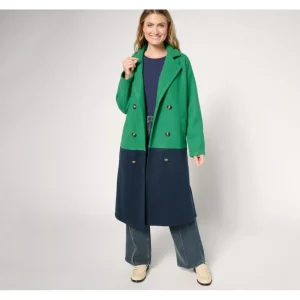 Carla Rockmore Collection Regular The Muse Color Blocked Coat - a world of fashionable women's clothing, including a wide selection of dresses and trendy accessories.> Coats
