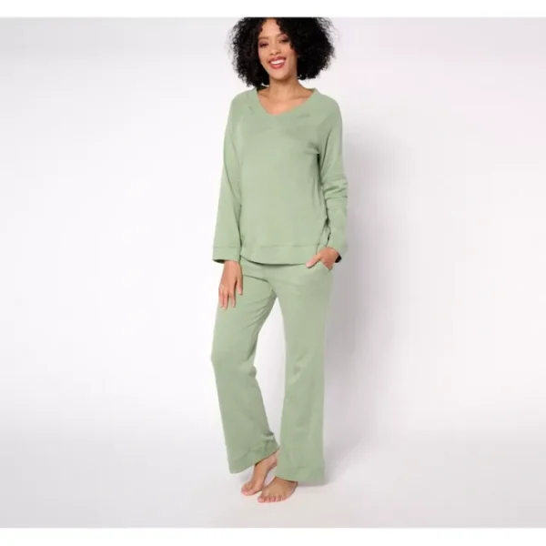 Fashion<Carole Hochman Brushed Interlock Lounge Set - a world of fashionable women's clothing, including a wide selection of dresses and trendy accessories.