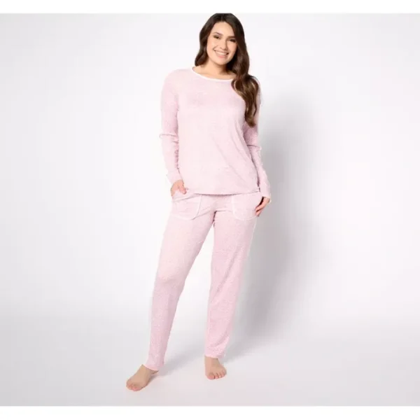 Shop All<Carole Hochman Raglan Sleeve Top Tapered Pant Lounge Set - a world of fashionable women's clothing, including a wide selection of dresses and trendy accessories.