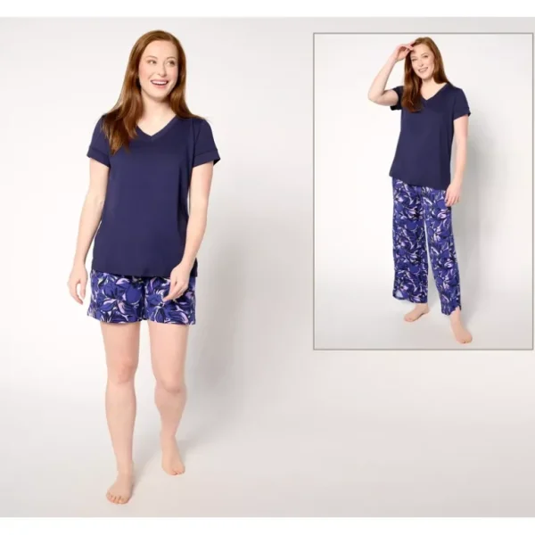 Carole Hochman Tee, Short, and Wide Leg Ankle 3-Piece Set - a world of fashionable women's clothing, including a wide selection of dresses and trendy accessories.> Hat