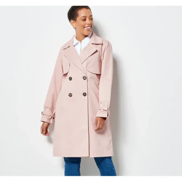 Centigrade Twill Double Breasted Long Trench Coat - a world of fashionable women's clothing, including a wide selection of dresses and trendy accessories.> Coats