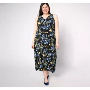 Dresses<Coldwater Creek Bella Flora Knit Maxi Dress - a world of fashionable women's clothing, including a wide selection of dresses and trendy accessories.