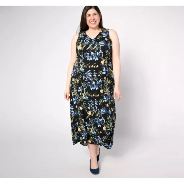 Dresses<Coldwater Creek Bella Flora Knit Maxi Dress - a world of fashionable women's clothing, including a wide selection of dresses and trendy accessories.