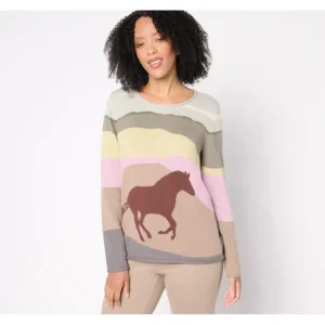 Coldwater Creek Long Stallion Pullover Sweater - a world of fashionable women's clothing, including a wide selection of dresses and trendy accessories.> Hat