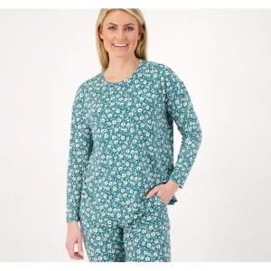 Comfort Zone Printed Jersey Crew Neck Top - a world of fashionable women's clothing, including a wide selection of dresses and trendy accessories.> Hat