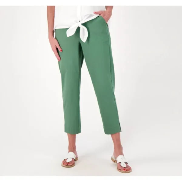 Comfy Knit Air Petite Straight Crop Pant with Side Slits - a world of fashionable women's clothing, including a wide selection of dresses and trendy accessories.> Hat