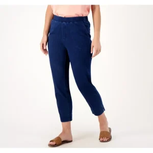 Comfy Knit Air Regular Straight Crop Pant w/Slits - a world of fashionable women's clothing, including a wide selection of dresses and trendy accessories.> Hat