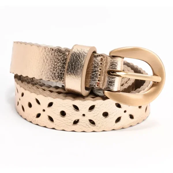 Shop All<Complliments Faux Leather Pierced Belt - a world of fashionable women's clothing, including a wide selection of dresses and trendy accessories.