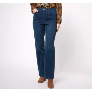 Fashion<Cozy Touch Denim Tall Relaxed Straight Jean - a world of fashionable women's clothing, including a wide selection of dresses and trendy accessories.