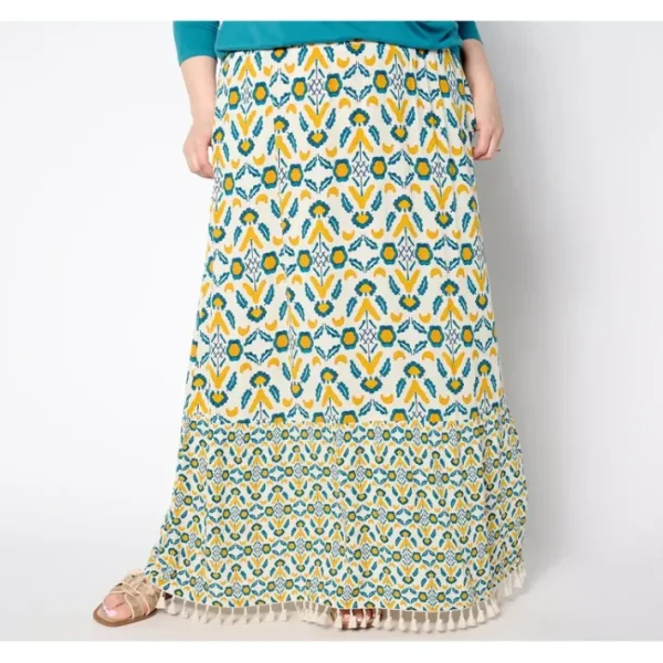 Fashion<Crinkle Crepe Tiered Tassel Skirt - a world of fashionable women's clothing, including a wide selection of dresses and trendy accessories.