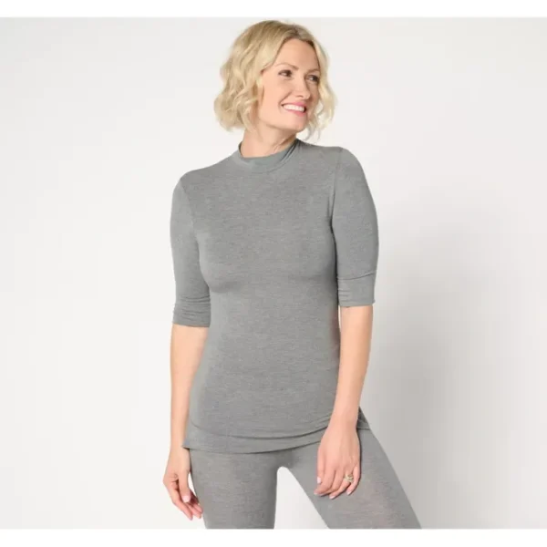 Shop All<Cuddl Duds Layers Softwear with Stretch Mock Neck Tee - a world of fashionable women's clothing, including a wide selection of dresses and trendy accessories.