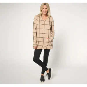 Cuddl Duds Regular Comfortwear Tunic Legging Lounge Set - a world of fashionable women's clothing, including a wide selection of dresses and trendy accessories.> Hat