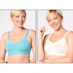 Cuddl Duds Set of 2 Smooth Micro Extra Support Bralette - a world of fashionable women's clothing, including a wide selection of dresses and trendy accessories.> Hat