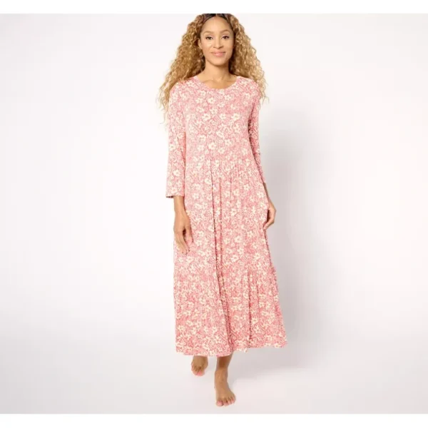 Cuddl Duds Soft Stretch Tiered Lounge Dress - a world of fashionable women's clothing, including a wide selection of dresses and trendy accessories.> Hat